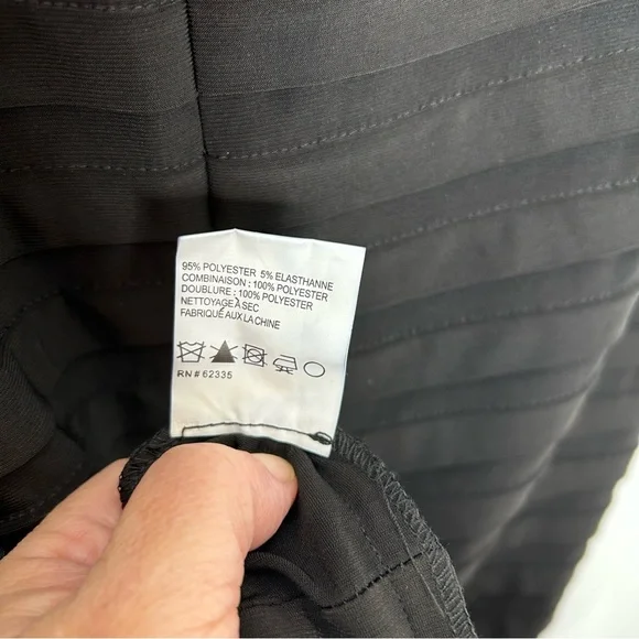 Betsy Adam black maxi mermaid dress cap sleeves - Picture 5 of 10